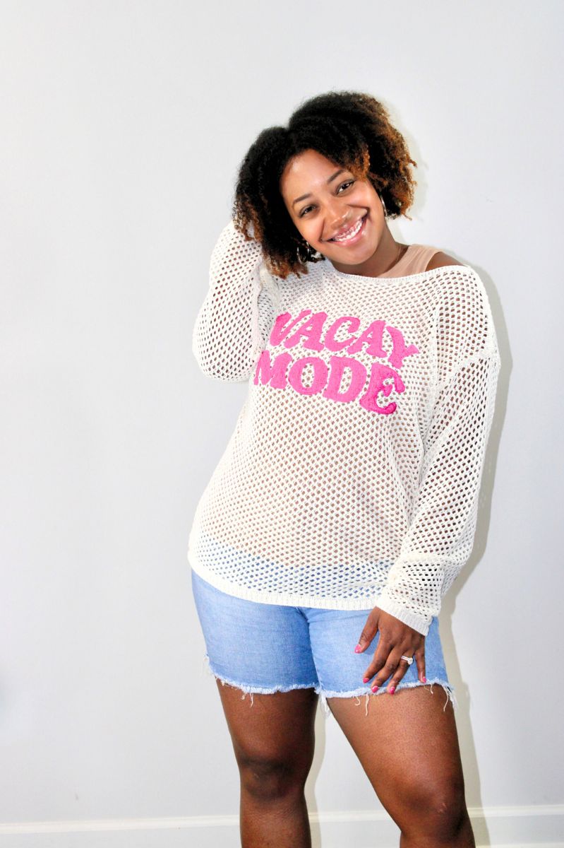 VACAY MODE Knit Top