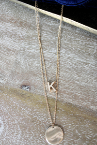 Two Layer Initial Necklace